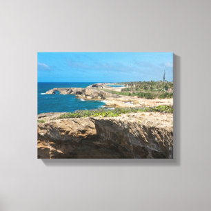 Lienzo Acantilados costeros y playas de la Cueva del Indi