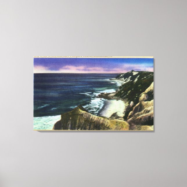 Lienzo Acantilados De Cabeza Gay, Campos De Pesca De Bass (Anverso)