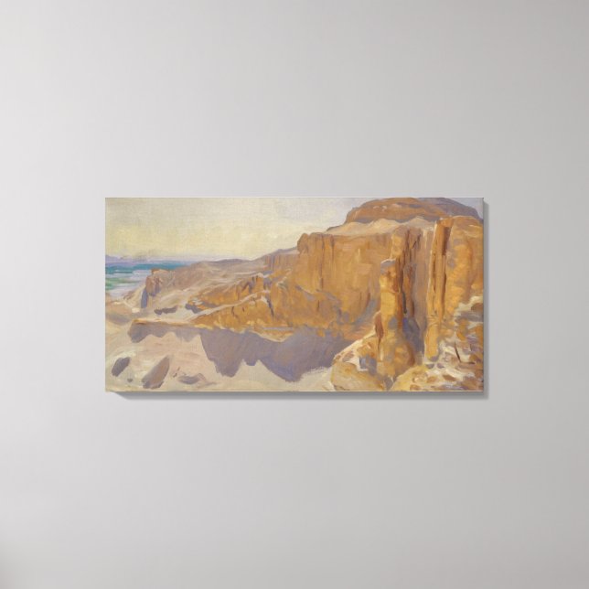 Lienzo Acantilados en Deir el Bahri, Egipto (Anverso)