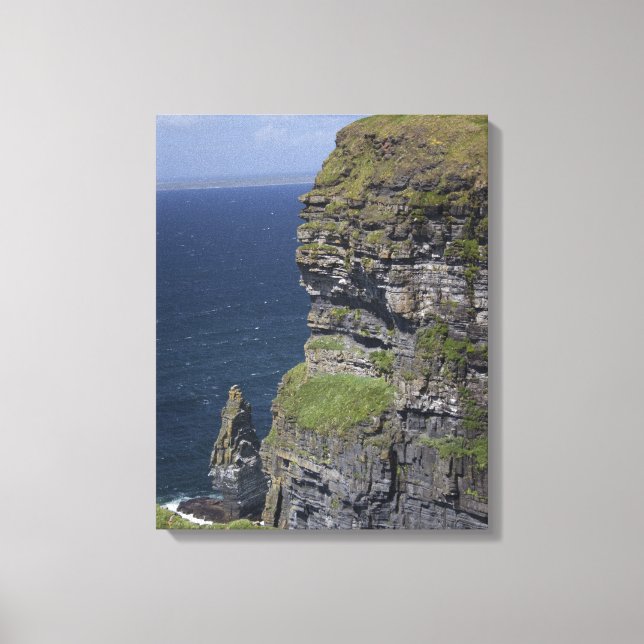 Lienzo Acantilados escénicos de Moher y Torre de O'Brien (Anverso)