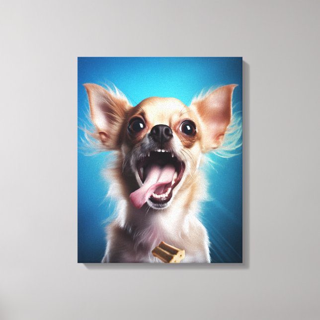 Lienzo Acción de Chihuahua Treat (Anverso)