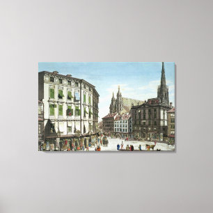 Lienzo Acción-im-Eisen-Platz, con St. Stephan