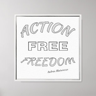 Lienzo Acción Libertad Libre