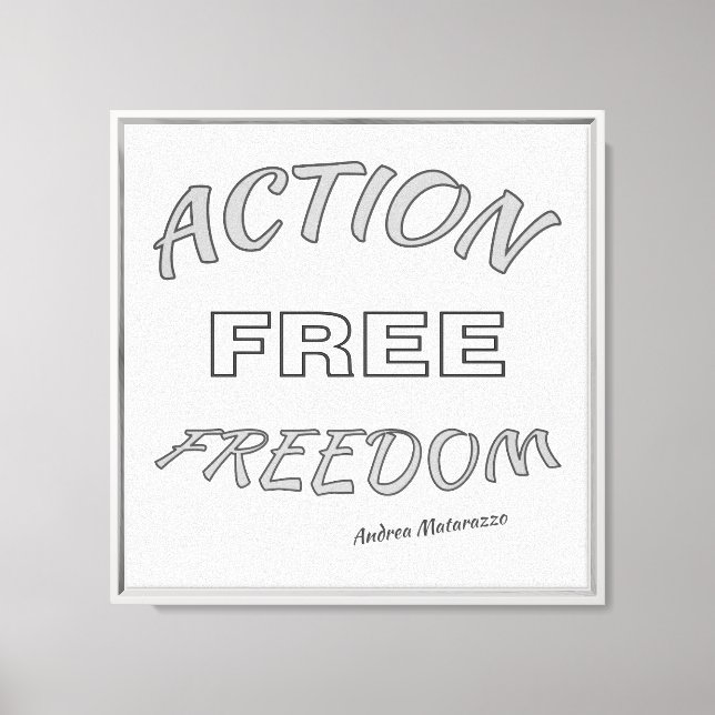 Lienzo Acción Libertad Libre (Anverso)
