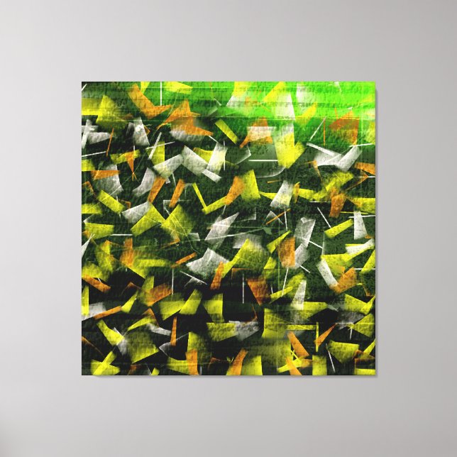 Lienzo Aceite abstracto y pintura acrílica 2 (Anverso)