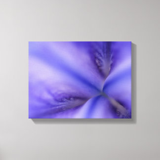 Lienzo Acercamiento de la Flor Iris Púrpura