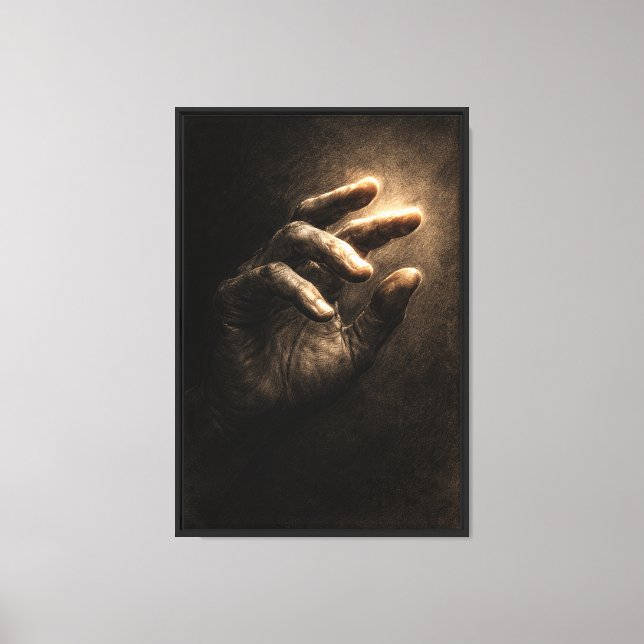 Lienzo Acercándose a la Luz (Anverso)