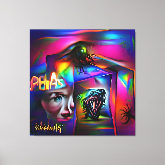 Lienzo Aclulofobia (Anverso)