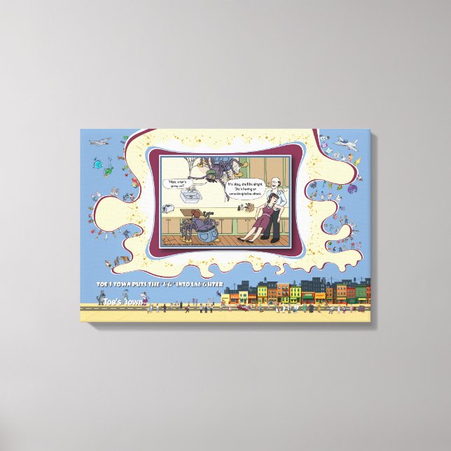 Lienzo Acracknophobia | Absurd Wordplay Humor 24x16 (Anverso)