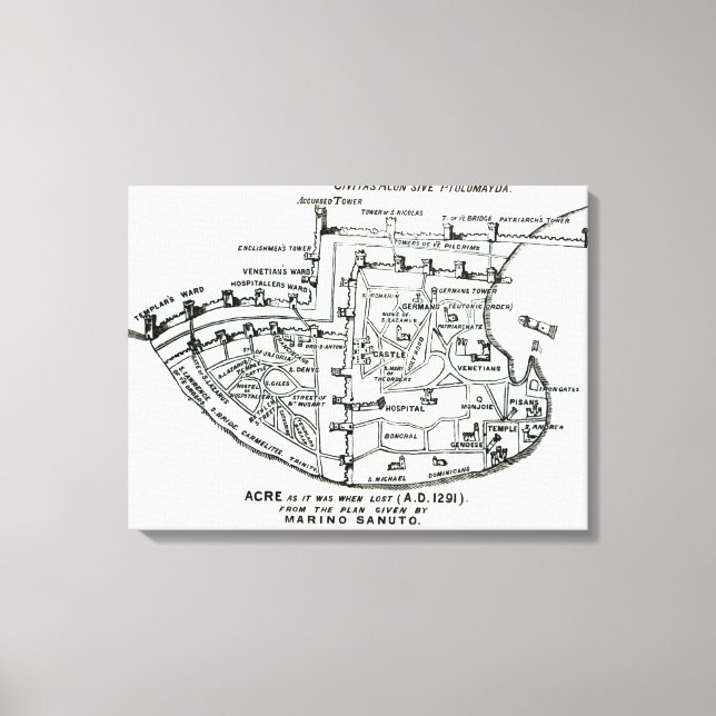 Lienzo Acre como estaba cuando se perdió (Anverso)