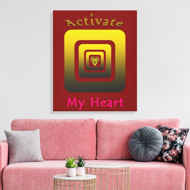 Lienzo Acrílica Activate My Heart (Insitu (Sala de estar))