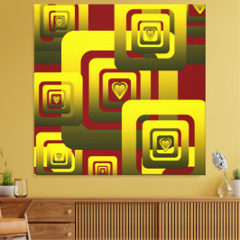 Lienzo Activate My Heart Pattern Golden