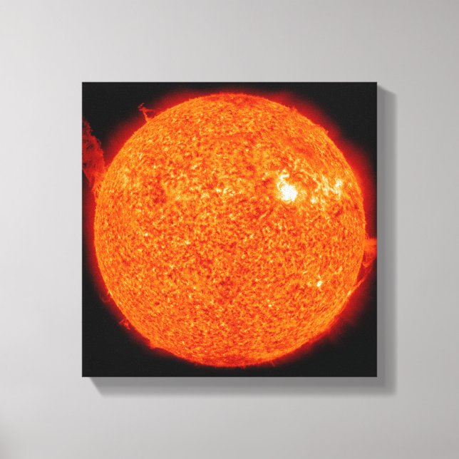 Lienzo Actividad solar al sol (Anverso)