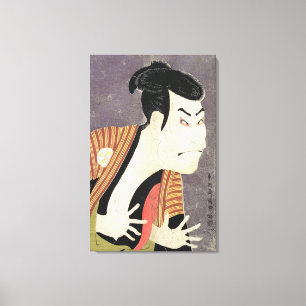 Lienzo Actor Kabuki Ōtani Oniji como bloque de madera de 