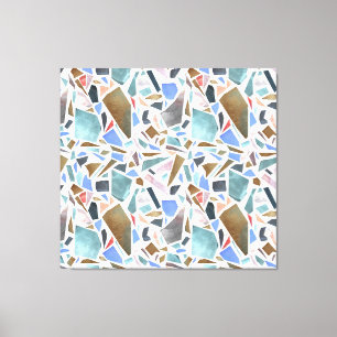 Lienzo acuarela abstracta: fondo blanco dibujado a mano.