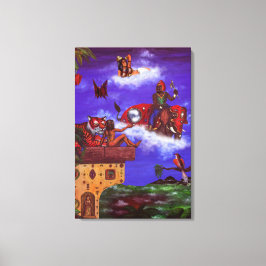 Lienzo acuarela acuarela momentos de pintura visionaria