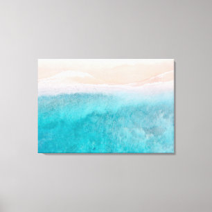 Lienzo Acuarela de abstración oceánica