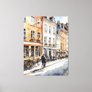 Lienzo acuarela de Copenhague