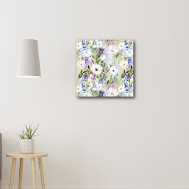 Lienzo Acuarela Floral de Prado Suave