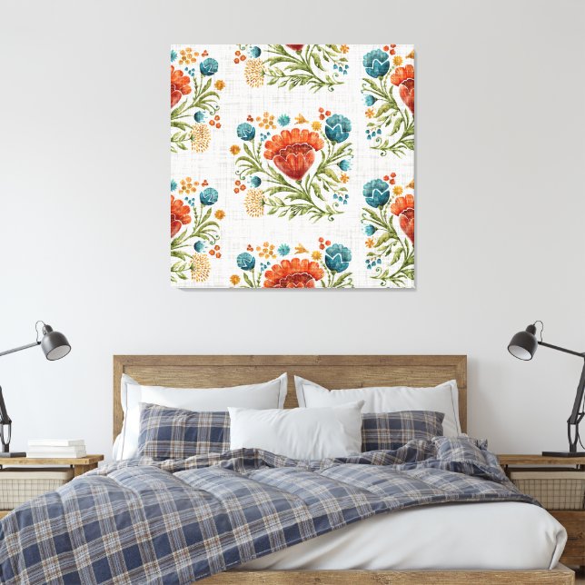 Lienzo Acuarela Moderno Motif Earthy Whimsical (Insitu(Dormitorio))