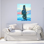 Lienzo *~* Acuarela Mujer equina de playa de caballos AR2<br><div class="desc">CABALLO EQUINO de Ridden por una mujer en el océano. Pega fuerte artística artística artística artística de la puesta del sol de colores FAUX CANVAS ART PRINT. El azul turquesa y el azul Verde azulado son colores fuertes contra un cielo pastel. (Buscar artículos similares en AR22) El marco alrededor de...</div>