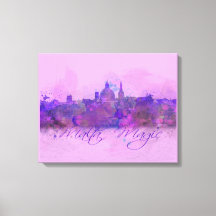 Acuarela Violeta de Malta