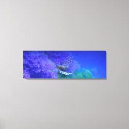 Lienzo Acuario de Lionfish Pescado Púrpura Pterois Zebraf