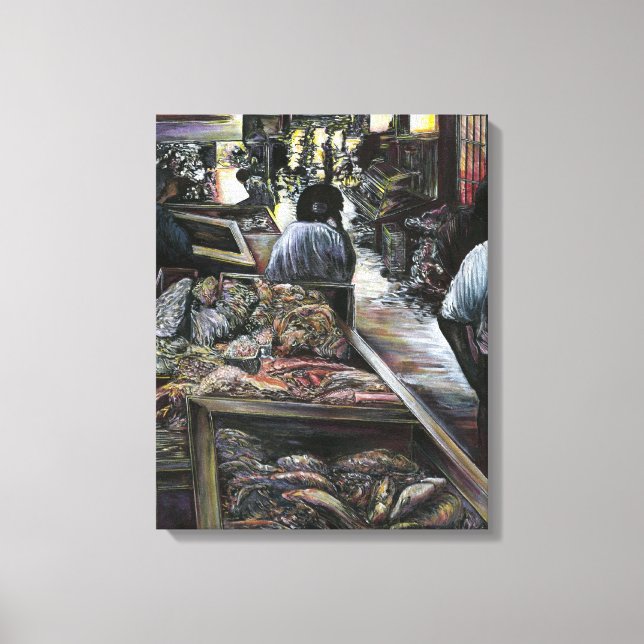 Lienzo Acuático, pero besado con viento del desierto, Jer (Anverso)