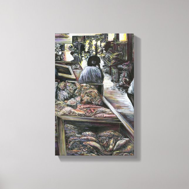 Lienzo Acuático, pero besado con viento desierto, Jerusal (Anverso)