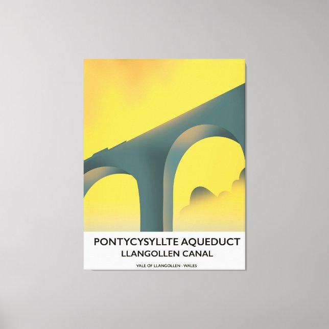 Lienzo Acueducto de Pontycysyllte, Llangollen, Gales (Anverso)