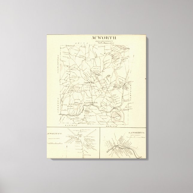 Lienzo Acworth, Condado de Sullivan (Anverso)