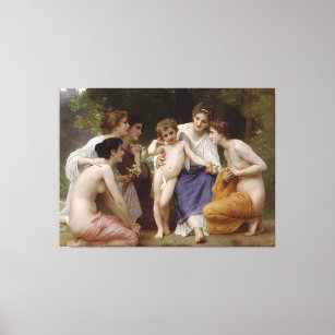 Lienzo Admiración de Bouguereau (admiración) (1867)