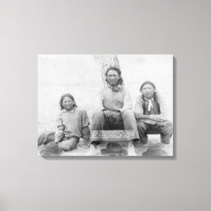 Lienzo Adolescentes indios de Lakota en vestido