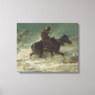 Lienzo Adolphe Schreyer - Hombre con lanza