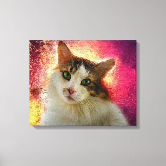 Lienzo Adorable Cute Calico Cat (Anverso)