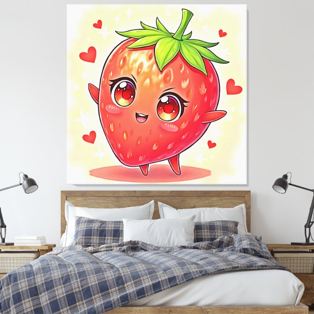 Lienzo Adorable dulce fresa bliss (Insitu(Dormitorio))