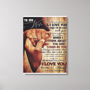 Lienzo Adorable Letter To Wife, Lovely Gift,