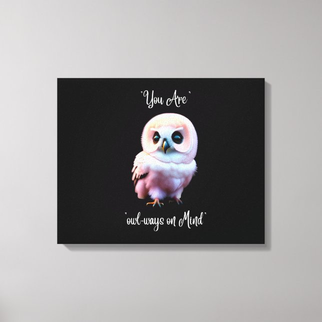 Lienzo Adorable Owl Wall Art (Anverso)