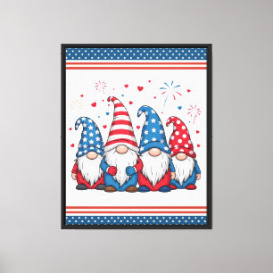 Lienzo Adorables Gnomos de Dibujos Animados de EE. UU.-68