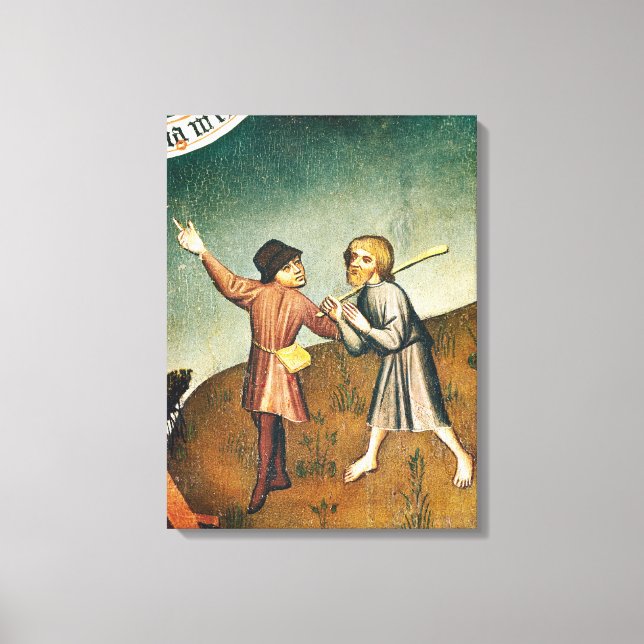 Lienzo Adoración del Magi, detalle del (Anverso)