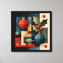Adorno de Navidad Moderno de Mitad de Siglo