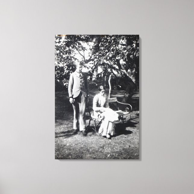 Lienzo Adrian y Virginia Stephen, 1900 (Anverso)