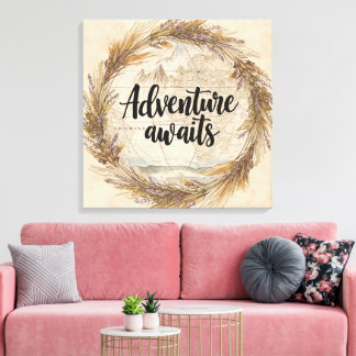 Lienzo Adventure Awaits Wall Art | Travel and Wanderlust 