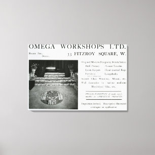 Lienzo Adverisement para Omega Workshops Ltd