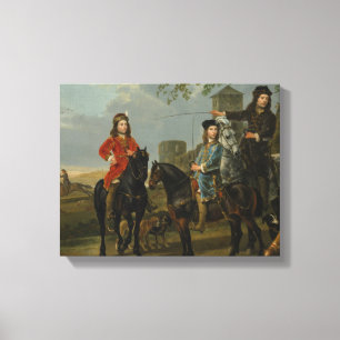 Lienzo Aelbert Cuyp - Retrato ecuestre de Cornelis y