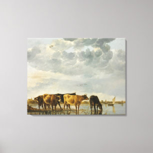 Lienzo Aelbert Cuyp - Vacas en un río