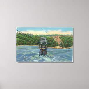 Lienzo Aerocar Español sobre el remolino de Niagara