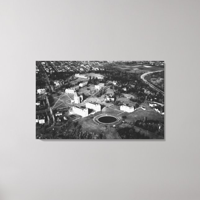 Lienzo Aeródromo de Campus de la Universidad de WA en Sea (Anverso)