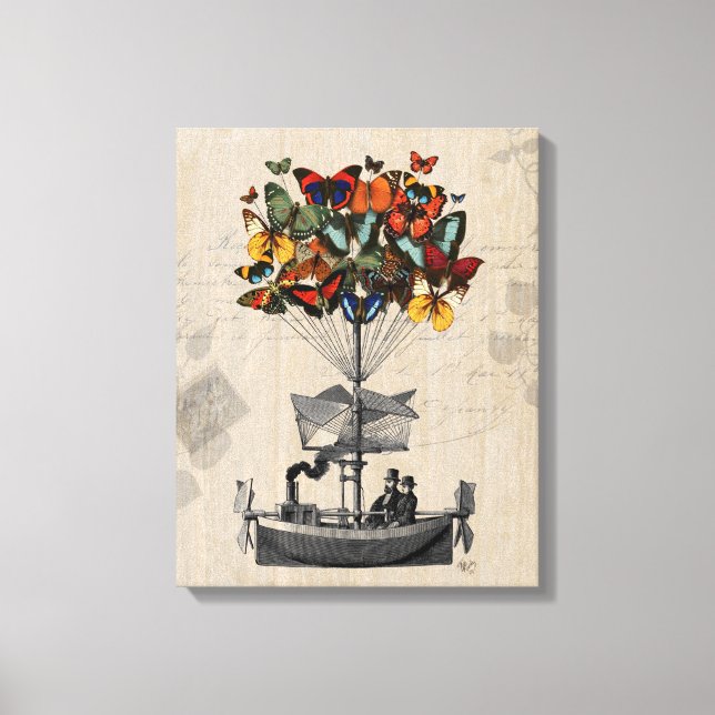 Lienzo Aeronave de mariposa (Anverso)