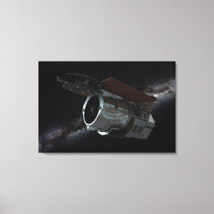 Lienzo Aeronave espacial con telescopio infrarrojo de cam